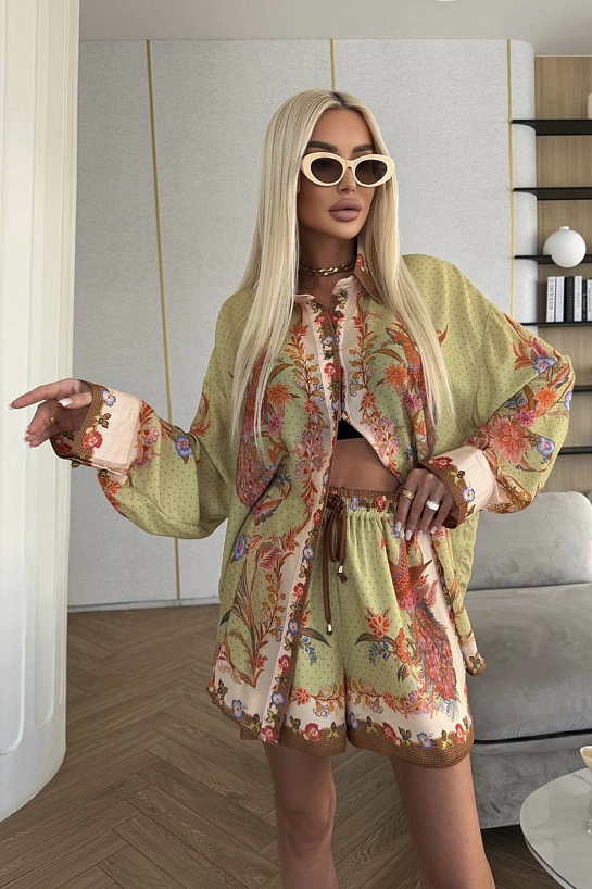 Женский льняной костюм Zimmermann premium