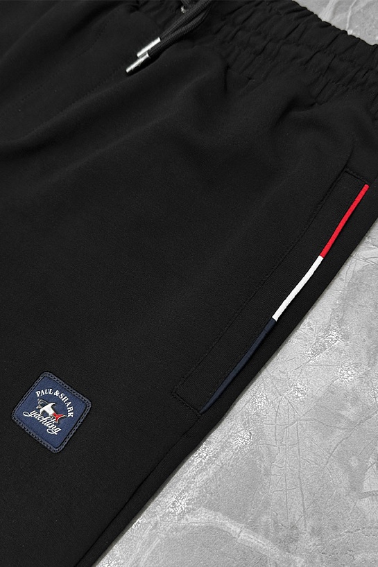 Чёрные спортивные штаны Paul & Shark logo-patch
