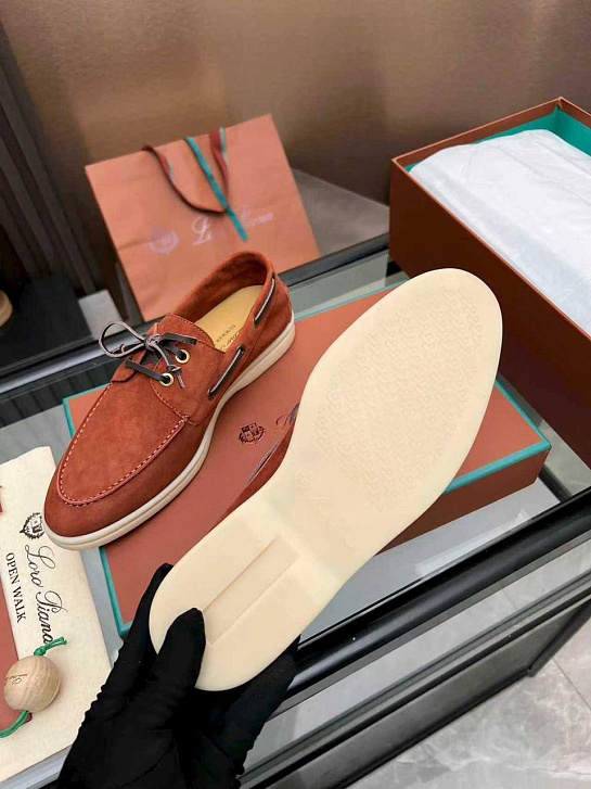 Женские замшевые лоферы Loro Piana premium