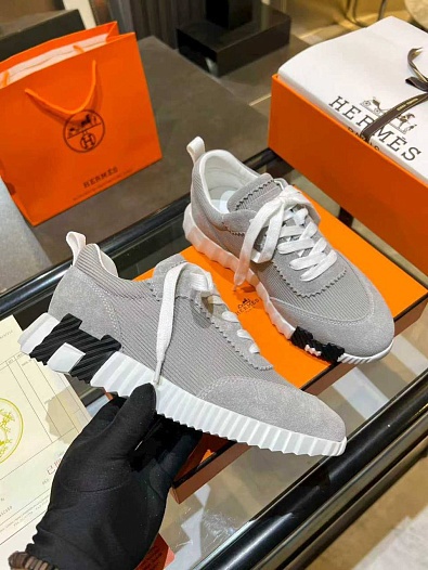 Женские комбинированные кроссовки Hermes Bouncing premium   