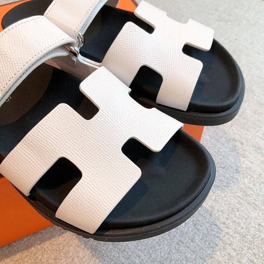 Женские сандалии Hermes Premium - White   