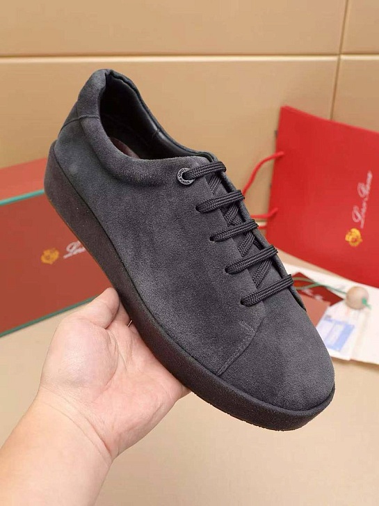 Мужские замшевые кроссовки Loro Piana