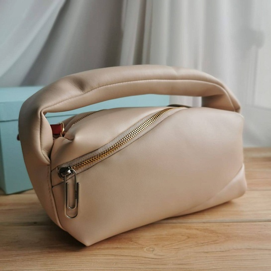 Женская сумка Off-White Pump pouch 28x15 см  - Beige