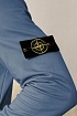 Мужское худи серо-синего цвета Stone Island Compass-patch
