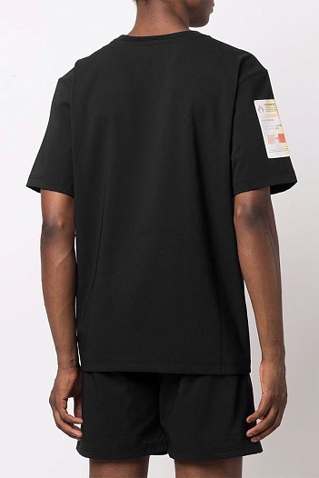 Чёрная оверсайз футболка Heron Preston   