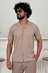 Мужская бежевая рубашка Polo Ralph Lauren