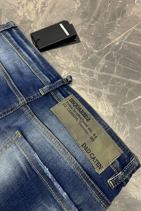 Синие джинсовые шорты Dsquared2