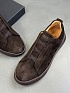 Замшевые кроссовки Zegna Triple Stitch