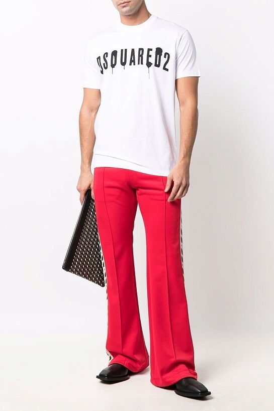 Белая оверсайз футболка Dsquared2
