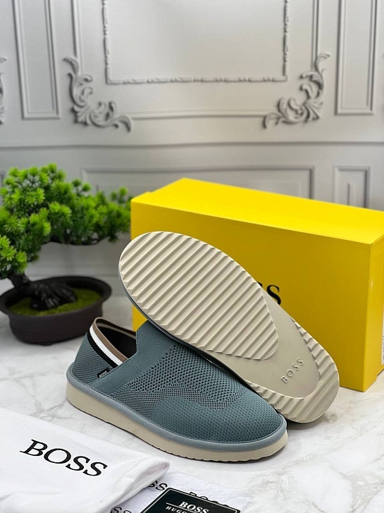 Текстильные слипоны Hugo Boss Homium - Marengo