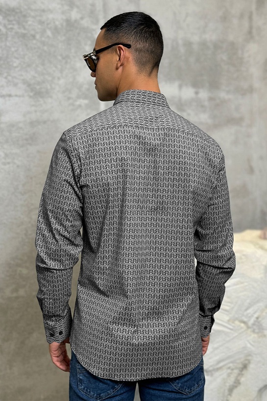 Мужская чёрная рубашка Armani Exchange