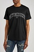 Чёрная футболка Givenchy College logo-embroidered