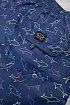 Мужские тёмно-синие шорты Paul & Shark shark-print