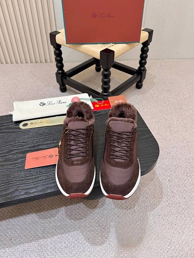 Кроссовки с мехом Loro Piana Week End Walk Evo premium   