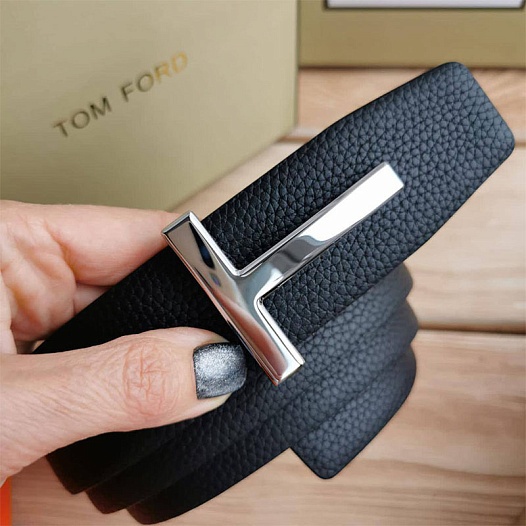 Кожаный ремень Tom Ford (длина 100 / 105 / 110 см)   