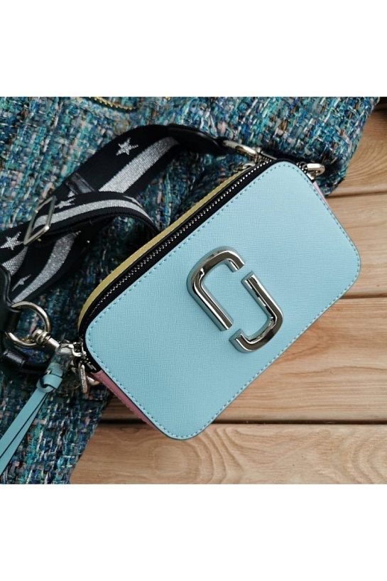 Кожаная сумка Marc Jacobs 25x16 см - Blue / Pink