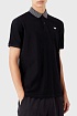 Мужское чёрное поло Emporio Armani