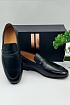 Чёрные кожаные лоферы Zegna