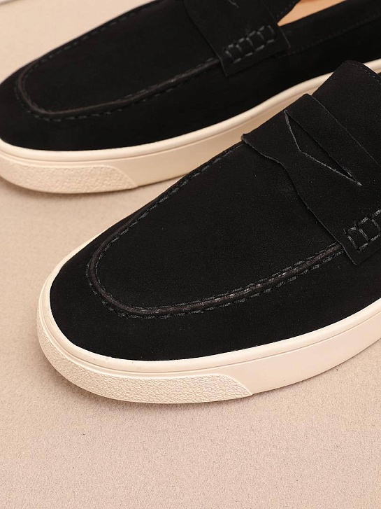 Мужские замшевые лоферы Brunello Cucinelli