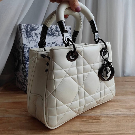 Кожаная сумка Dior Lady 25x18 см   