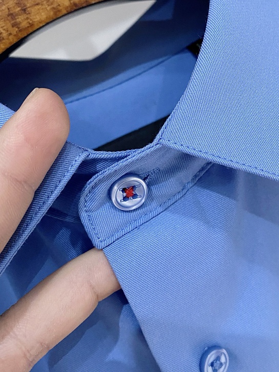 Мужская синяя рубашка Kiton premium