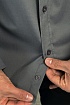 Мужская серая рубашка Loro Piana logo-embroidered