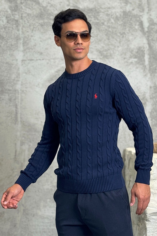Мужской свитер Роlо Ralрh Lаurеn cable-knit - Navy