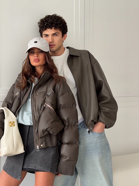 Женская куртка Prada premium - Brown