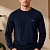 Свитшот тёмно-синего цвета Hugo Boss Westart logo-patch