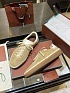 Женские замшевые кроссовки Loro Piana Premium - Beige