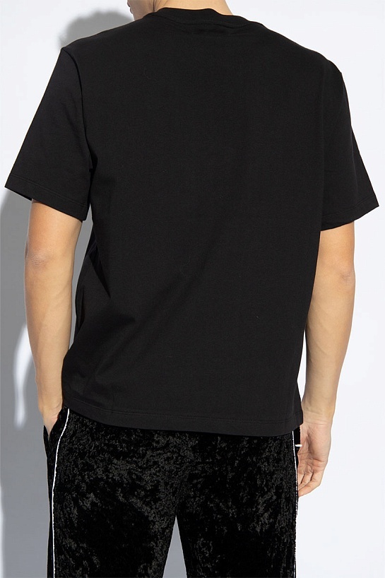 Футболка чёрного цвета Amiri staggered logo