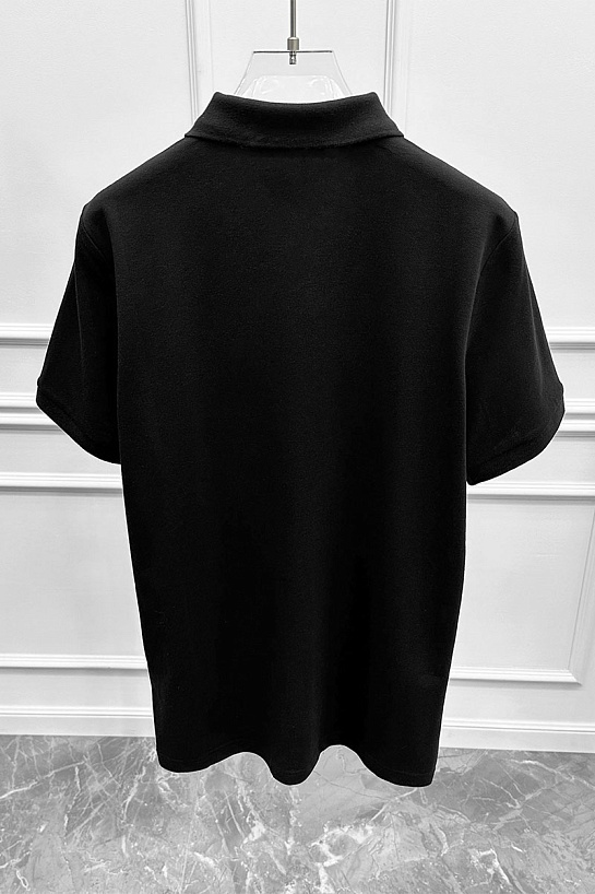 Мужское чёрное поло Tommy Hilfiger