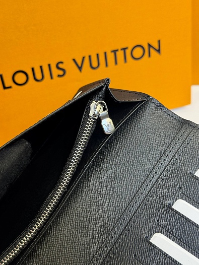 Кожаный бумажник Louis Vuitton Brazza premium 10x19x2 см   