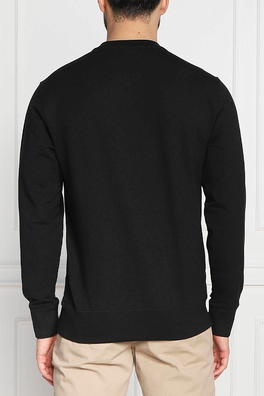 Мужской чёрный свитшот Paul & Shark logo-embroidered
