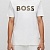 Футболка белого цвета Hugo Boss monogram-filled