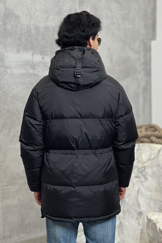 Мужская чёрная парка Burberry Haworth