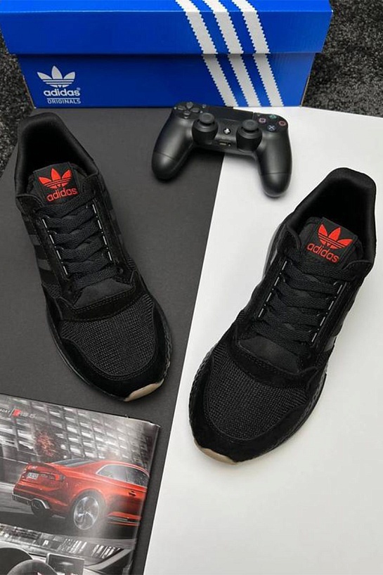 Кроссовки Adidas ZX 500 - Black / Red