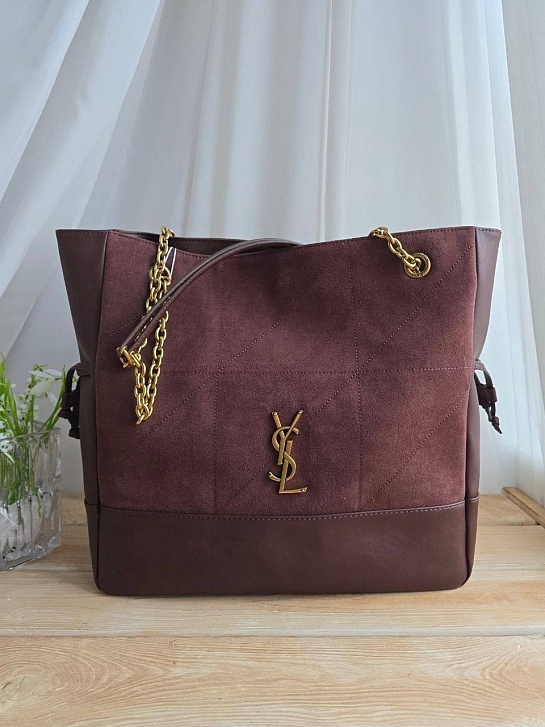 Замшевая сумка Yves Saint Laurent 38x34 см
