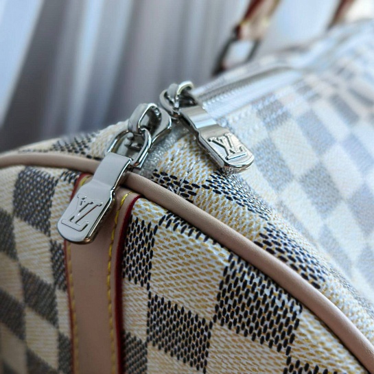 Кожаная дорожная сумка Louis Vuitton KeepAll 55x27 см