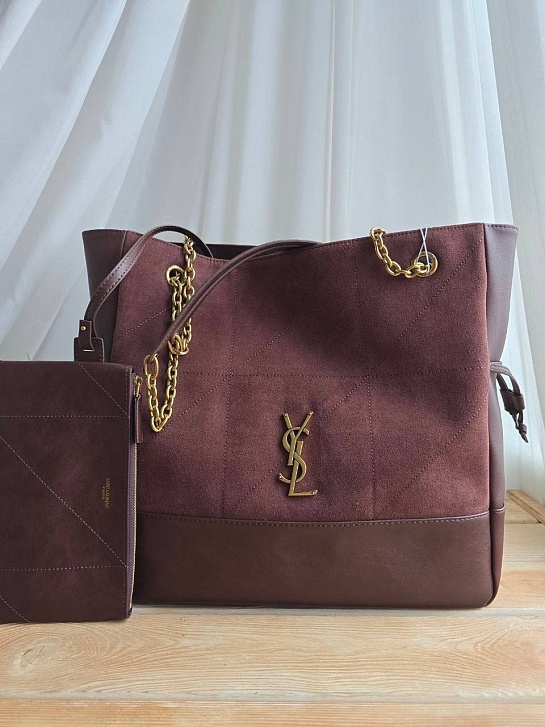 Замшевая сумка Yves Saint Laurent 38x34 см