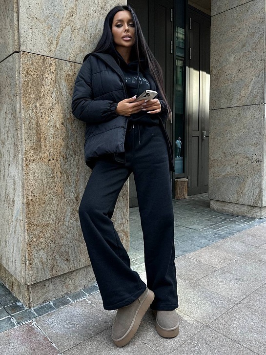 Женский чёрный костюм тройка Max Mara