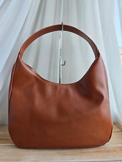 Кожаная сумка MIU MIU 39x22 см - Brown   