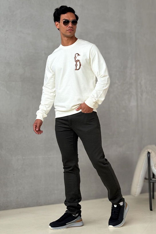 Мужские тёмно-серые джинсы Emporio Armani