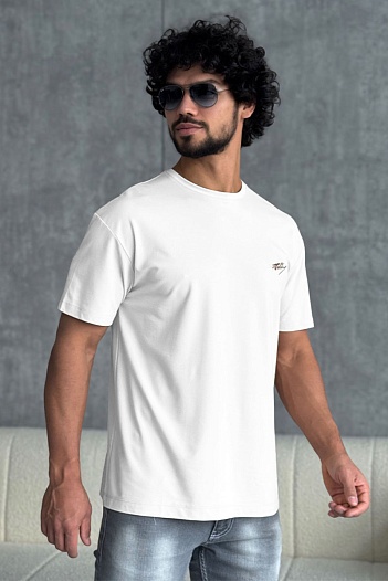 Мужская белая футболка Zilli    