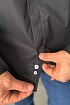 Мужская чёрная рубашка Hugo Boss logo-embroidered