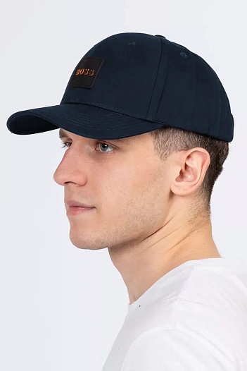 Бейсболка синего цвета Hugo Boss logo-patch   