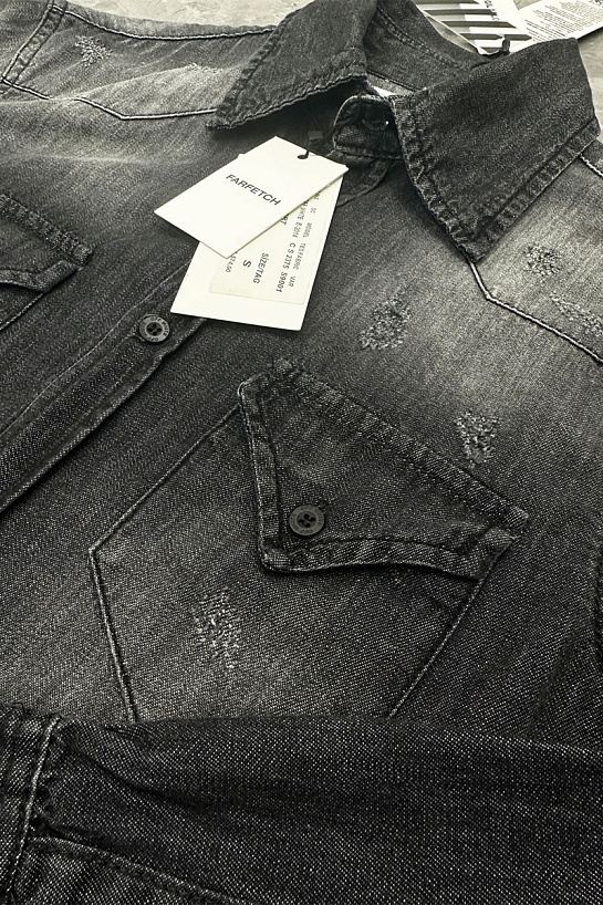 Джинсовая рубашка Off-White Arrows - Black