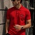 Мужское красное поло Emporio Armani 7