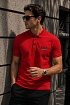 Мужское красное поло Emporio Armani 7