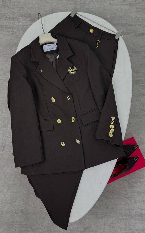 Женский костюм Schiaparelli premium - Brown
